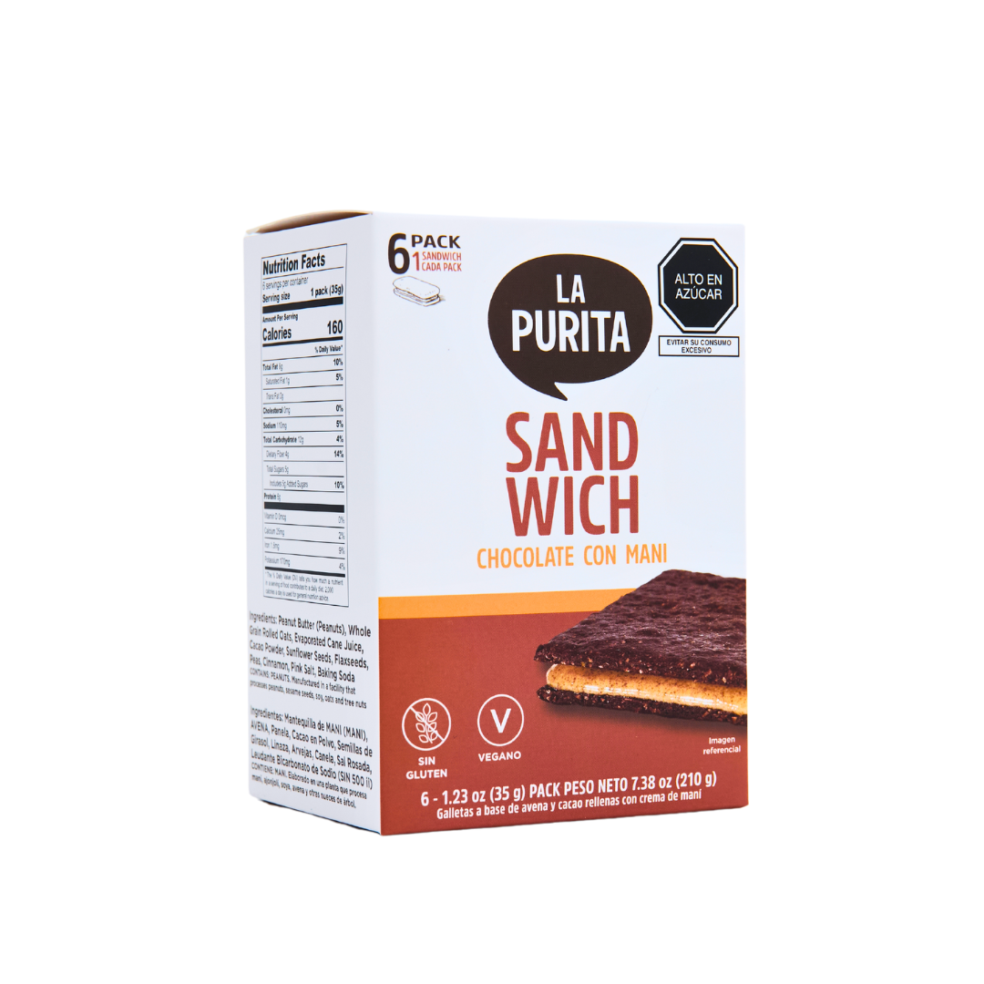 Galleton chocolate mani – caja 6u (210g)