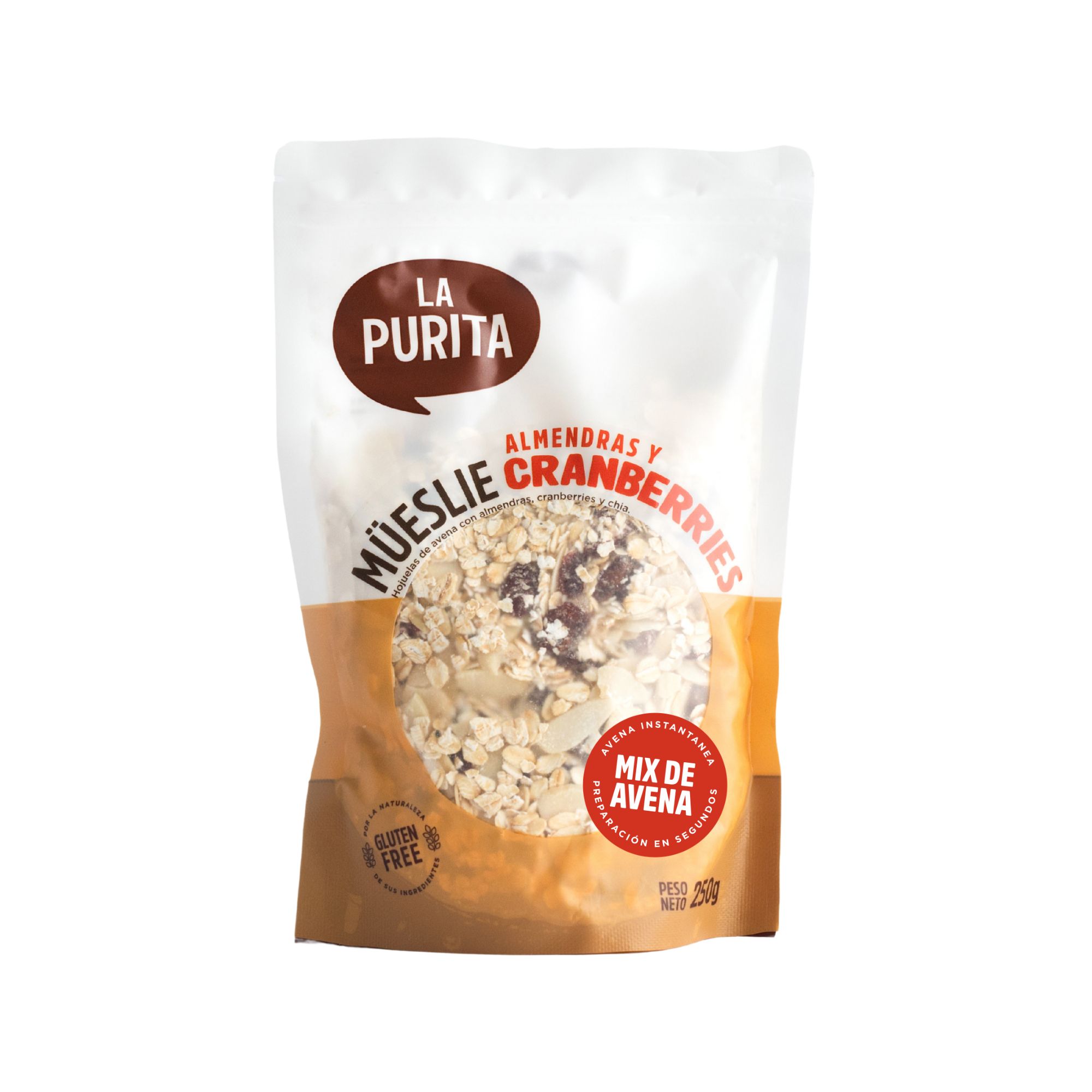Müesli Almendras y Cranberries, 250g
